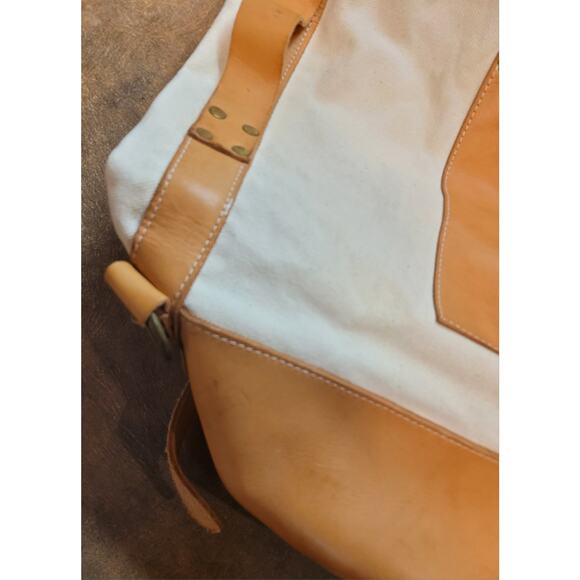 Rare Todd Snyder x Superior Labor Canvas Bucket Duffle Leather Bottom 22" Japan - Picture 15 of 16